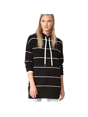 ALICE + OLIVIA | Riva Striped Hood Sweater Dress Tunic Sz XS wool blend